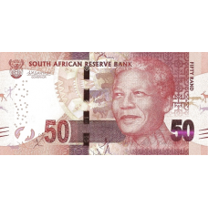P140b South Africa - 50 Rand Year ND (2016) (Omron Rings)